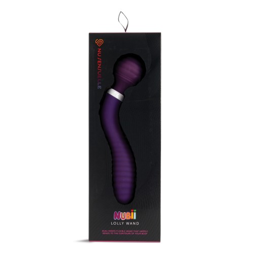 Nu Sensuelle Lolly Double-Ended Flexible Nubii Wand - Purple