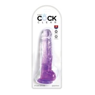 King Cock Clear Dildo Realista de 8 Pulgadas con Testículos