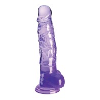 King Cock Clear 8-Inch Realistic Dildo with Balls