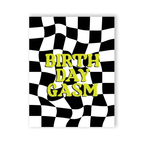 Birthday-Gasm Greeting Card for Fun Celebrations