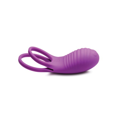 Curve Toys Gossip Love Loops Anillo para el Pene 10X de Silicona con Control Remoto - Violeta