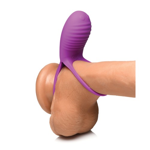 Curve Toys Gossip Love Loops Anillo para el Pene 10X de Silicona con Control Remoto - Violeta