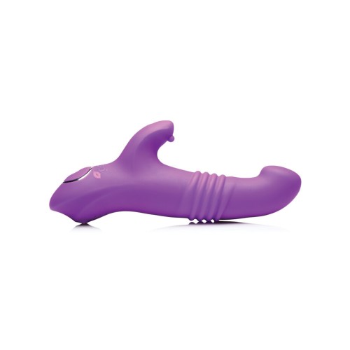 Gossip Blasters 7X Thrusting Rabbit Vibrator - Violet