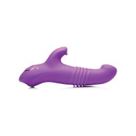 Gossip Blasters 7X Thrusting Rabbit Vibrator - Violet