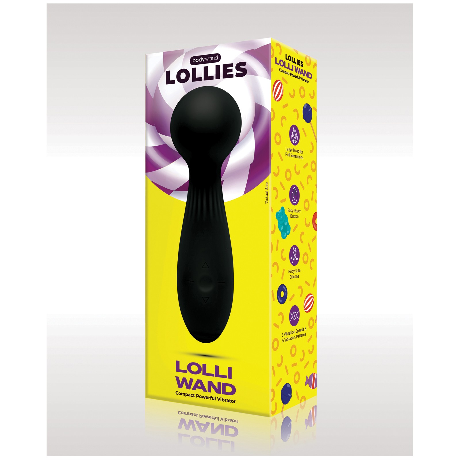 Bodywand Lolli Wand Vibrador - Negro