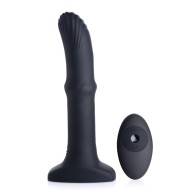 ThunderPlugs Remote Control Silicone Vibrator - Black