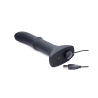 ThunderPlugs Remote Control Silicone Vibrator - Black