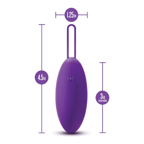 Huevo Vibrador Blush Wellness Imara con Control Remoto Púrpura