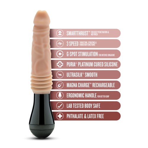 Blush Dr. Skin Vibrating Dildo