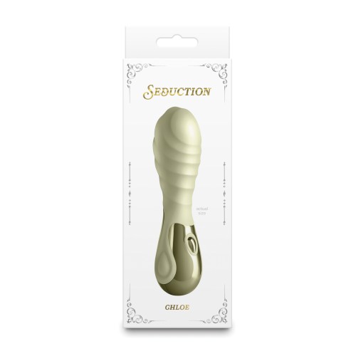 Seduction Chloe Vibrador Metálico Crema