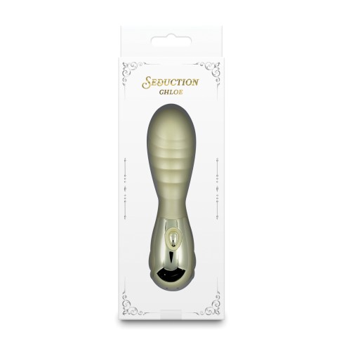 Seduction Chloe Vibrador Metálico Crema