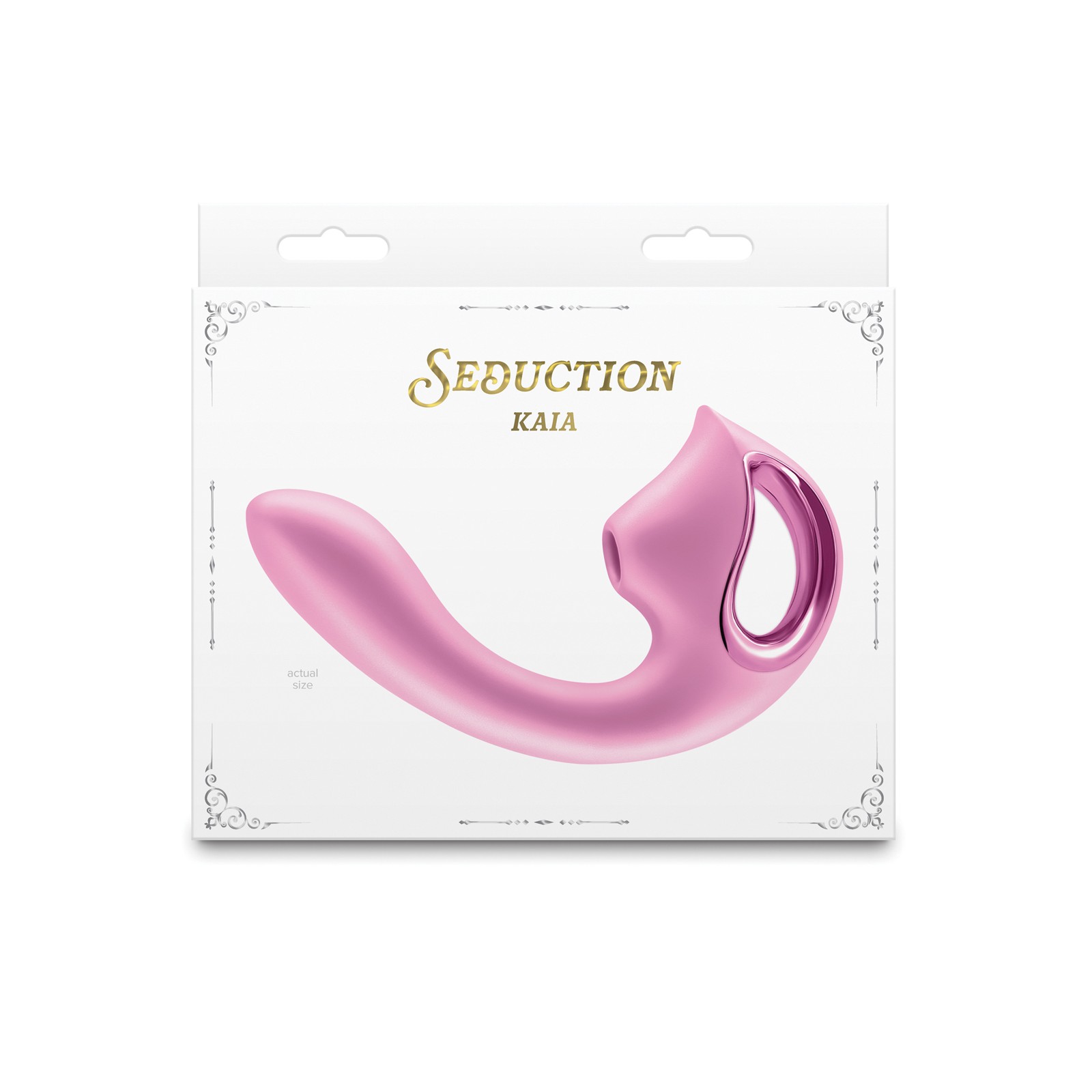 Vibrador Kaia en Rosa Metálico con Pulso de Aire