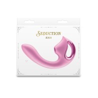 Kaia Vibrator in Metallic Pink with Air Pulse