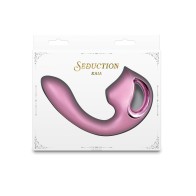 Vibrador Kaia en Rosa Metálico con Pulso de Aire