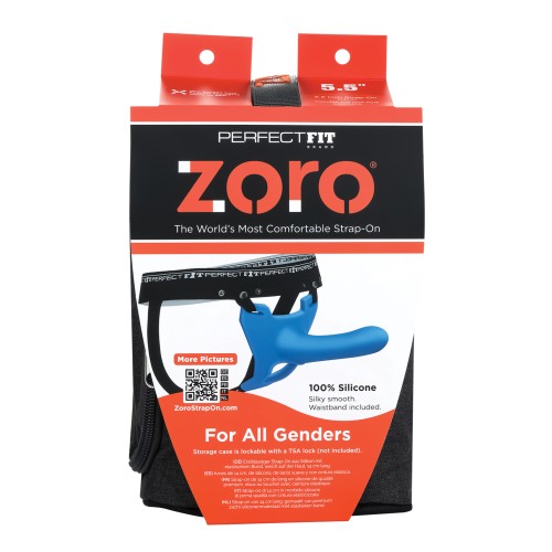 Perfect Fit Zoro 5.5-Inch Strap-On Blue