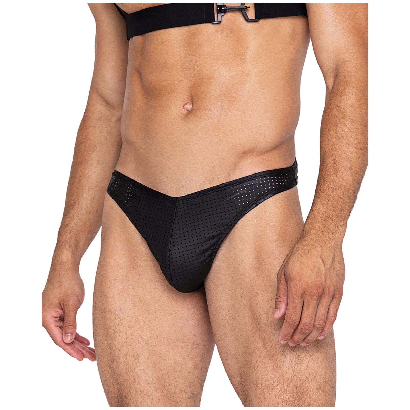 Master Thong with Contoured Pouch Black Large