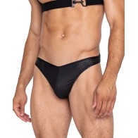 Master Thong with Contoured Pouch Black Large