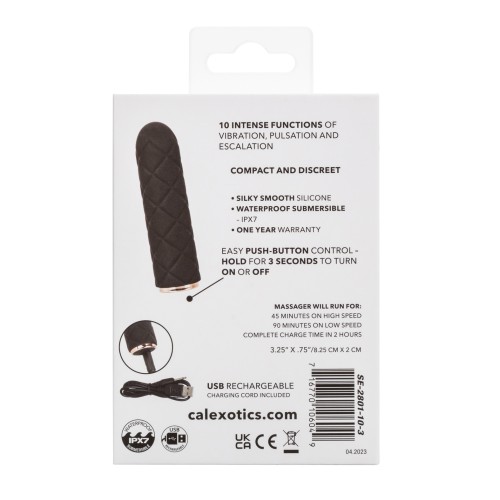 Raven Quilted Seducer Mini Massager