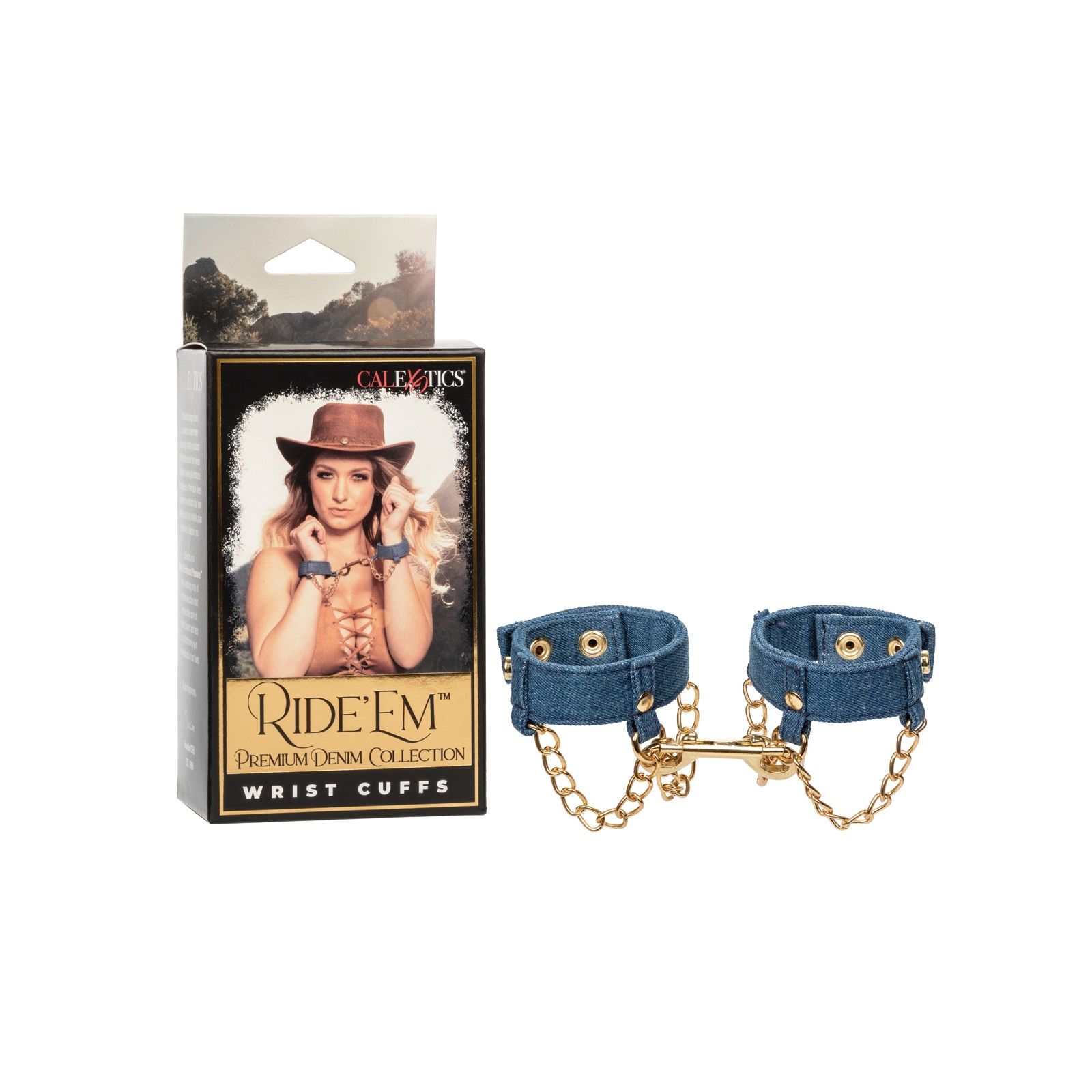 Muñequeras Premium de Denim Ride 'Em