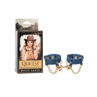 Muñequeras Premium de Denim Ride 'Em