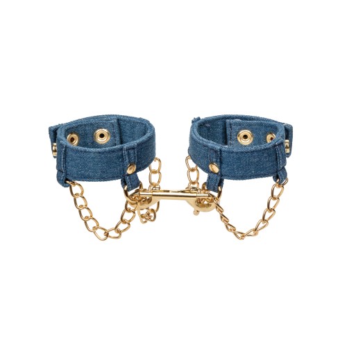 Ride 'Em Premium Denim Wrist Cuffs