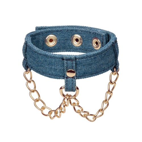 Ride 'Em Premium Denim Ankle Cuffs for BDSM