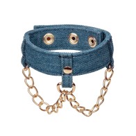 Ride 'Em Premium Denim Ankle Cuffs for BDSM