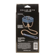 Ride 'Em Premium Denim Collar with Leash