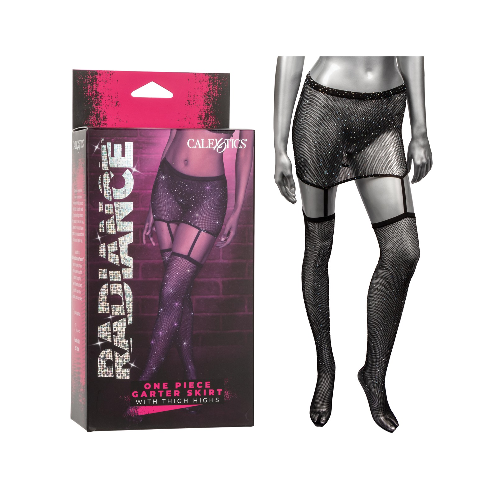 Radiance Garter Skirt Thigh Highs Black