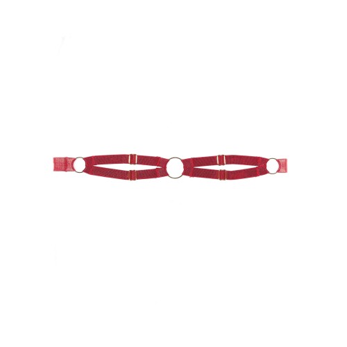 Adore Come With Me Leg Garters - Red