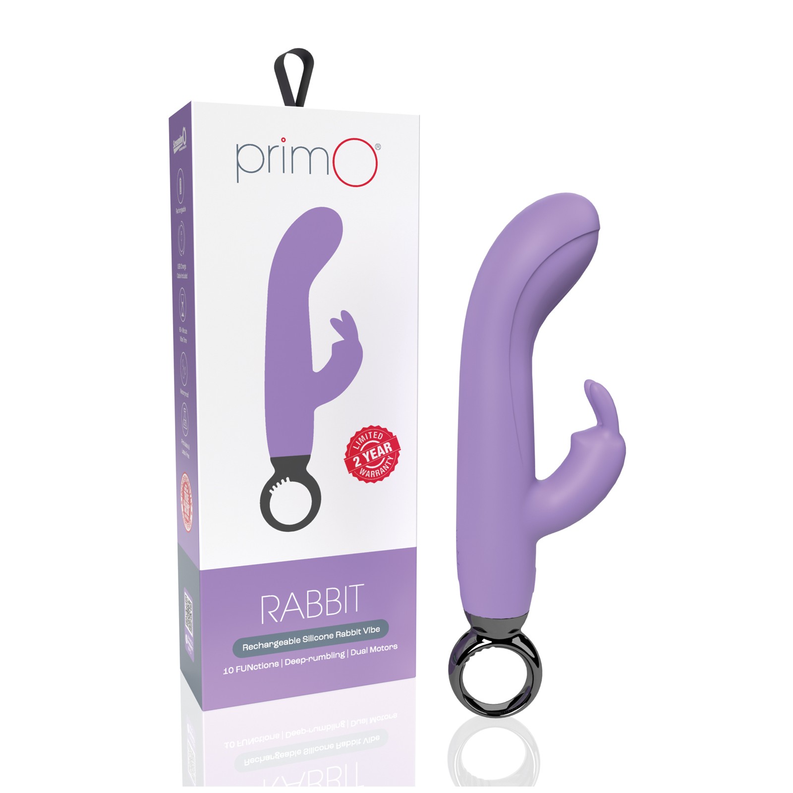 Vibrador PrimO Rabbit Screaming O Lila