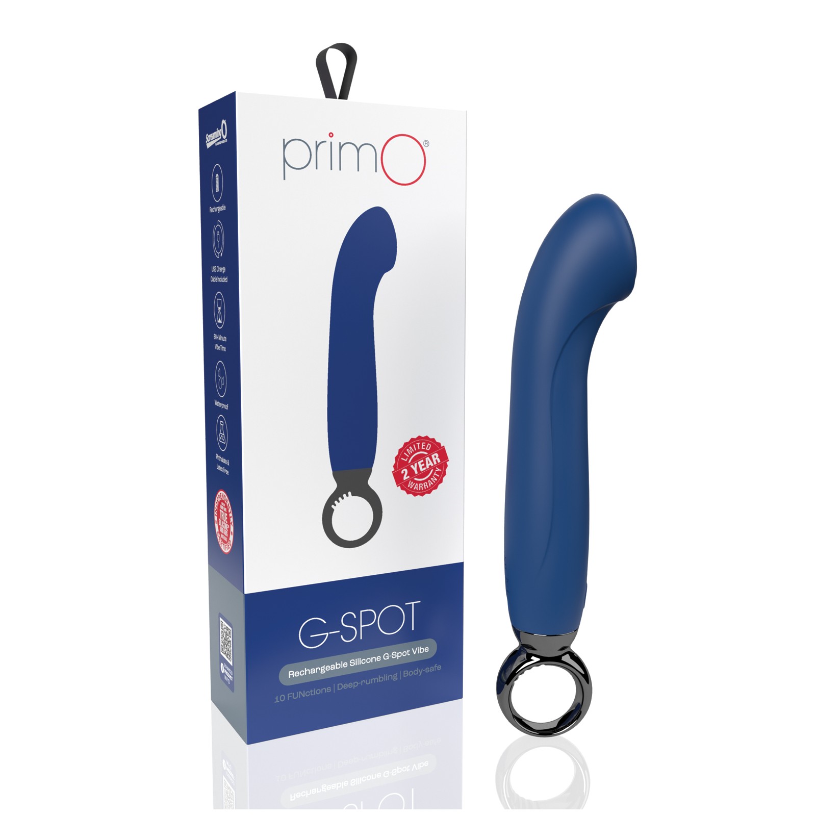 Screaming O PrimO G-Spot Vibrator - Blueberry