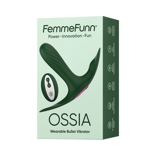 Vibrador Portátil Femme Funn Ossia - Verde Oscuro