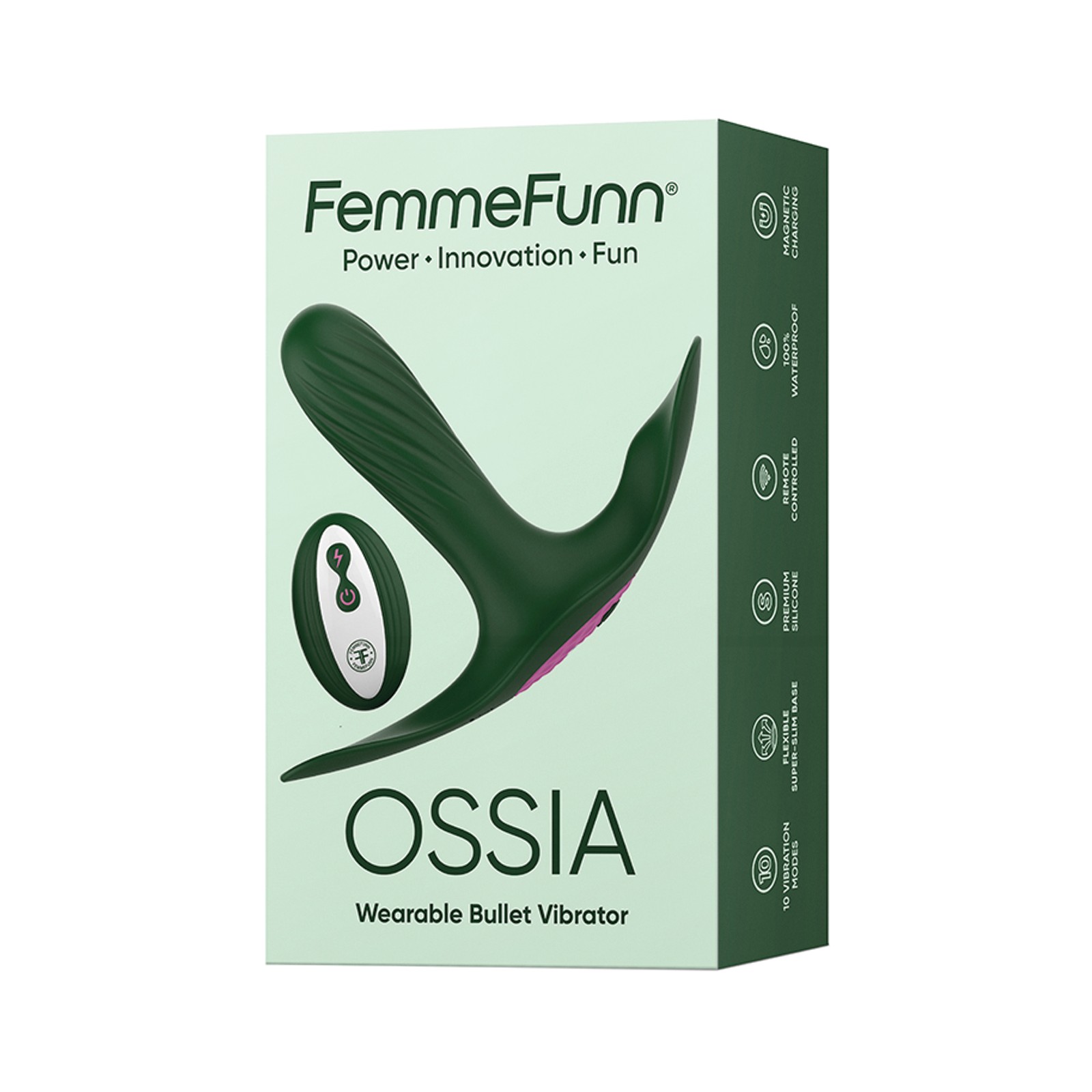 Femme Funn Ossia Wearable Vibrator - Dark Green