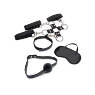 Kit de 7 Piezas Hogtie & Bola de Gag Lux Fetish para Juego de Bondage Emocionante