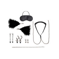 Conjunto de Collar y Clips de Pezón Lux Fetish - 12 Piezas