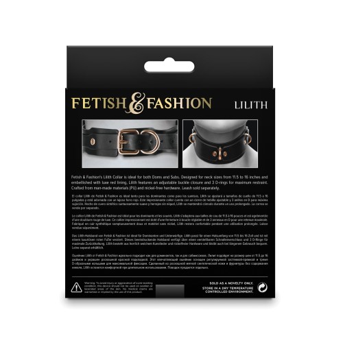 Fetish & Fashion Lilith Collar for Doms and Subs