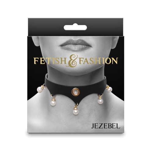 Collar Jezebel Fetish Fashion Negro