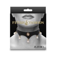 Collar Jezebel Fetish Fashion Negro