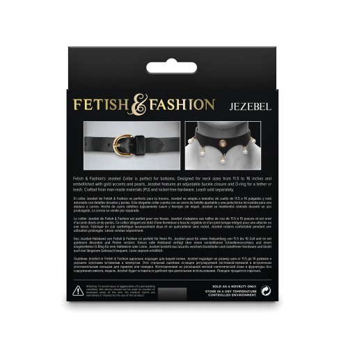 Collar Jezebel Fetish Fashion Negro