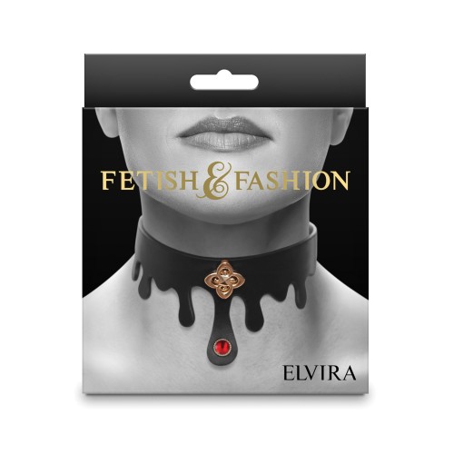 Fetish & Fashion Elvira Collar Black