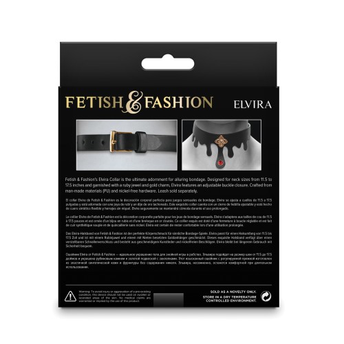 Fetish & Fashion Elvira Collar Black