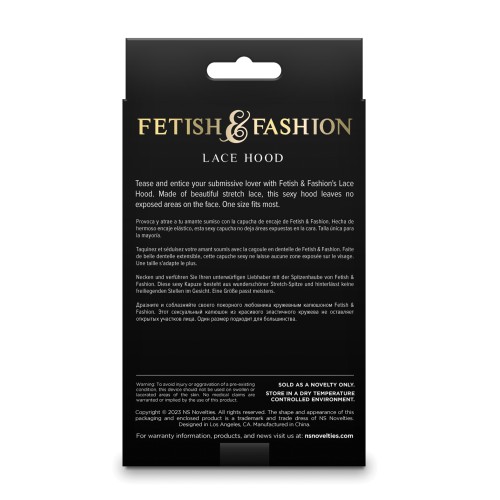 Fetish & Fashion Lace Hood - Mystery & Seduction