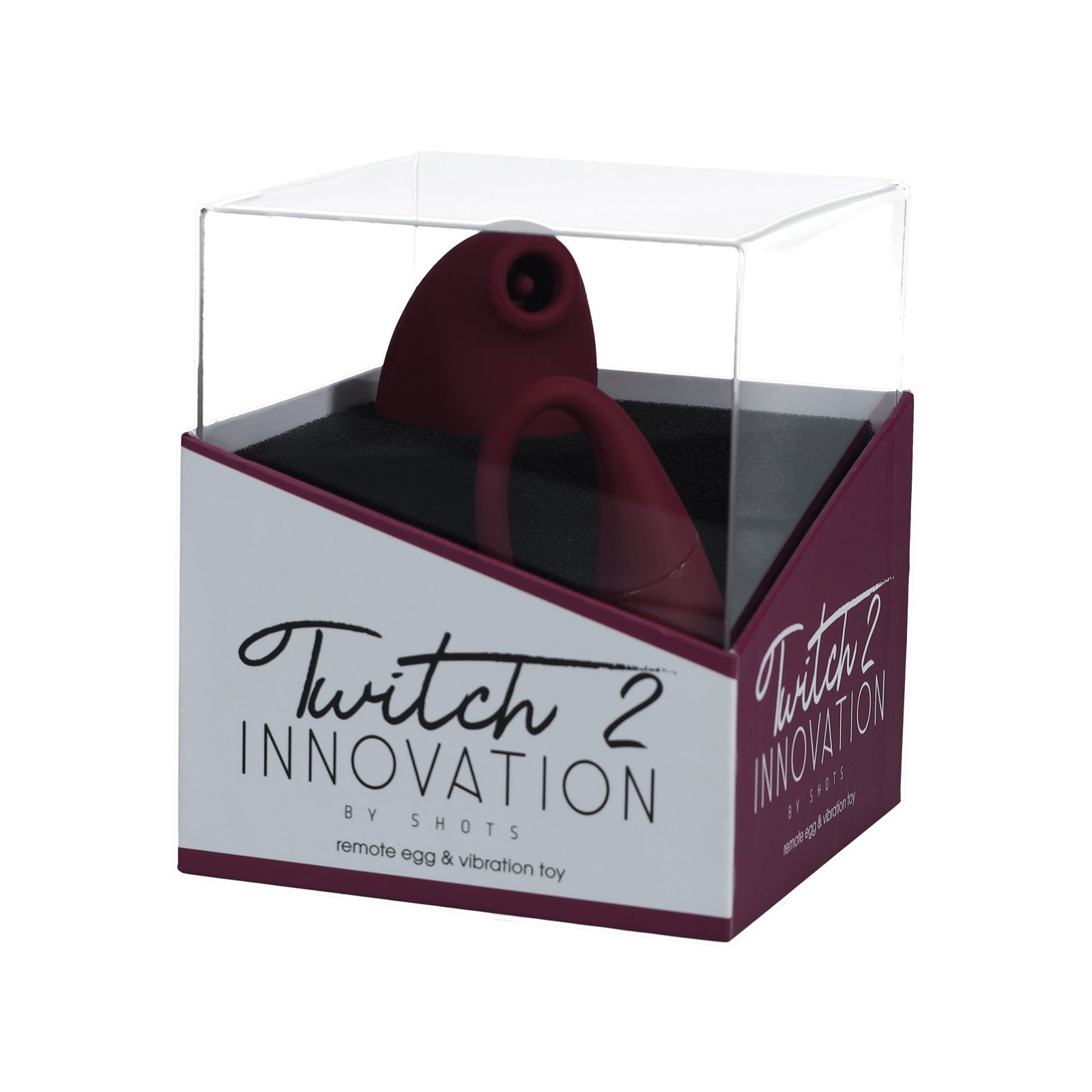 Twitch 2 Remote Control Vibrator - Burgundy