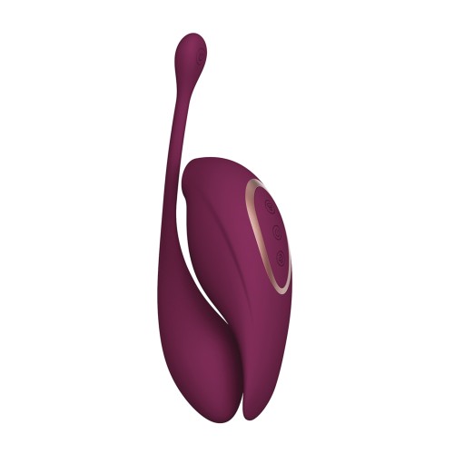 Vibrador Twitch 2 con Control Remoto - Burdeos