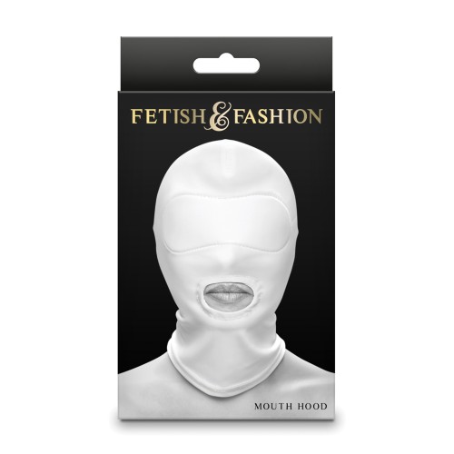 Fetish & Fashion Mouth Hood White