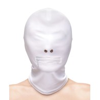 Fetish & Fashion Zippered Mouth Hood White