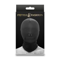 Fetish Zippered Mouth Hood