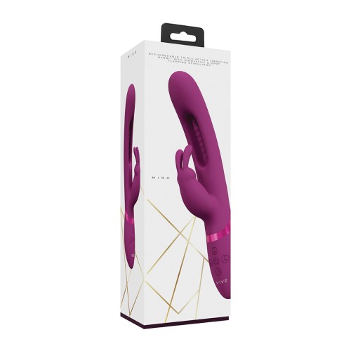 Vibrador Conejo VIVE Mika con Lengua Aleteante para Placer Intenso