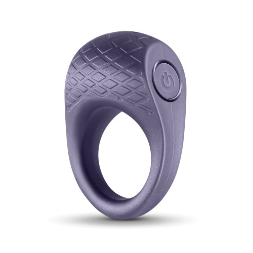 Seduction Levi Vibrating Cock Ring - Metallic Grey